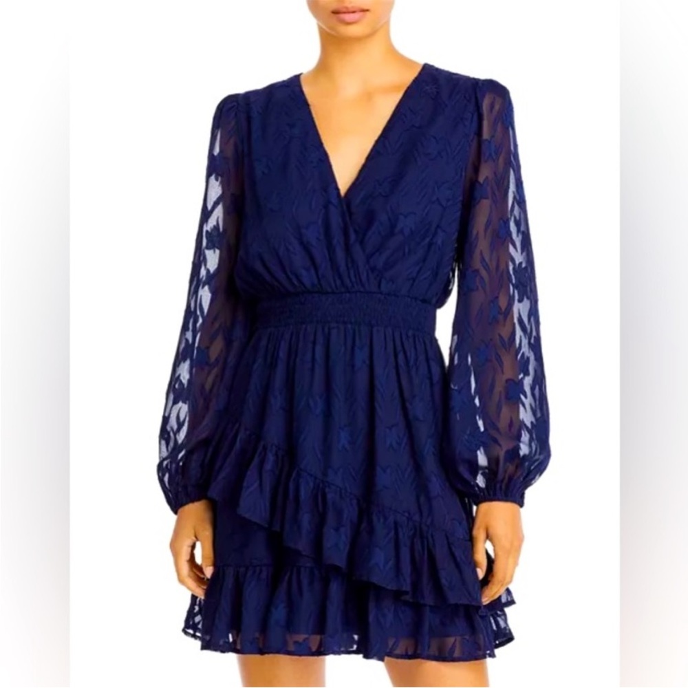 Brand NEW Blue Aqua Asymmetrical Ruffle Dress
